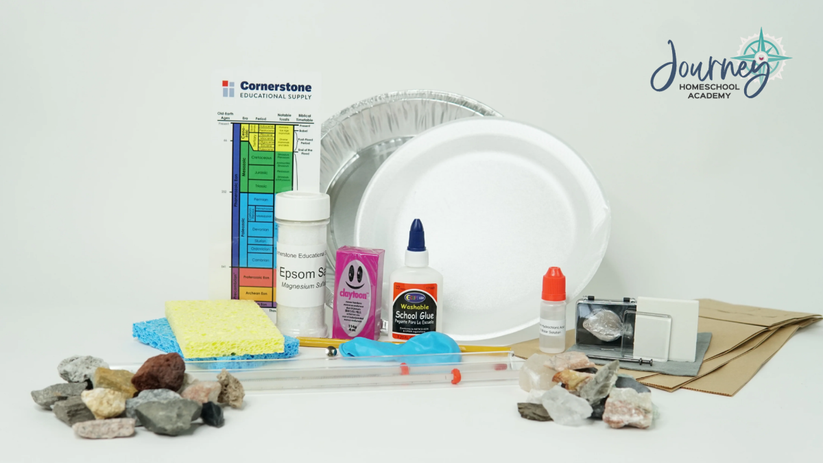 Earth Science lab kit for Christian homeschool students with hands-on experiments and supplies to make science simple for families.