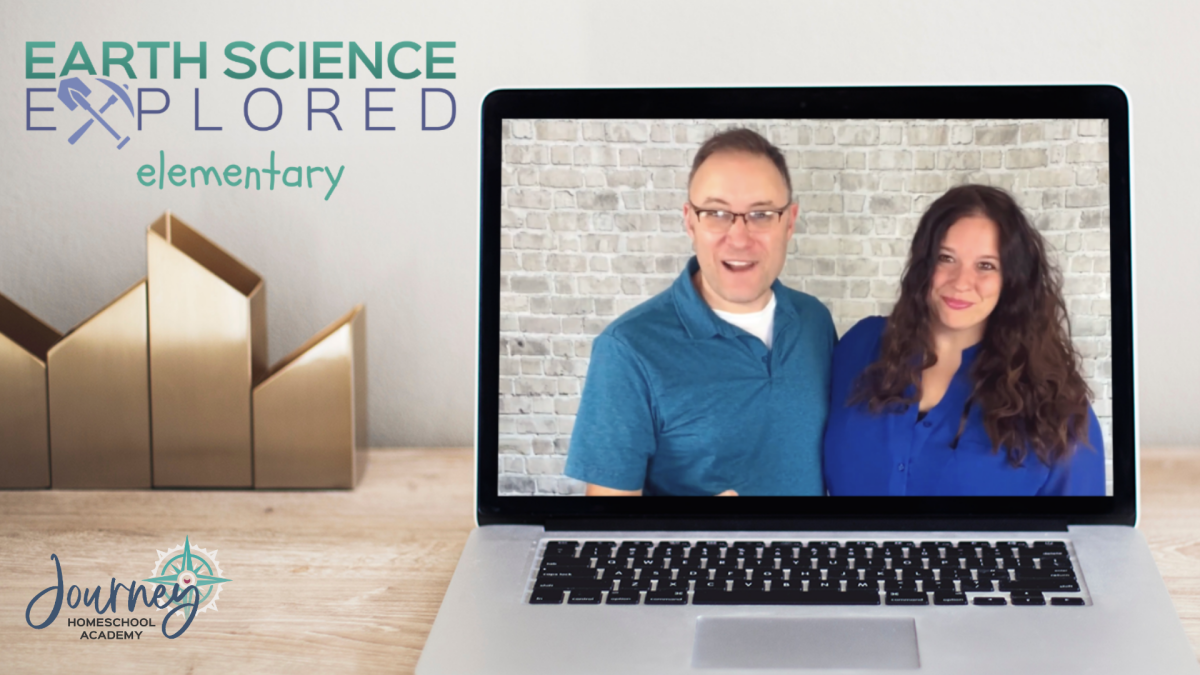 Elementary-level Christian homeschool earth science course introducing kids ages 6–11 to rocks, fossils, seasons, and God’s creation