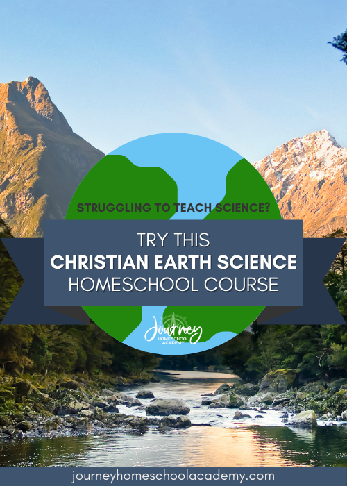 Christian homeschool earth science course helping students explore God’s creation through hands-on labs and engaging video lessons.
