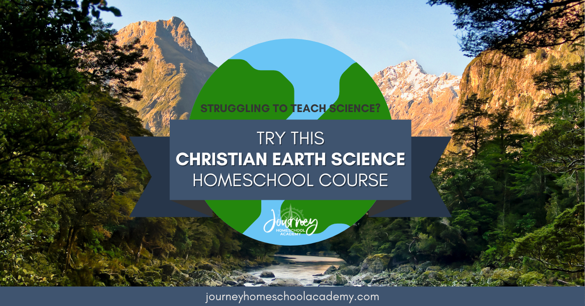 Christian homeschool earth science course helping students explore God’s creation through hands-on labs and engaging video lessons.